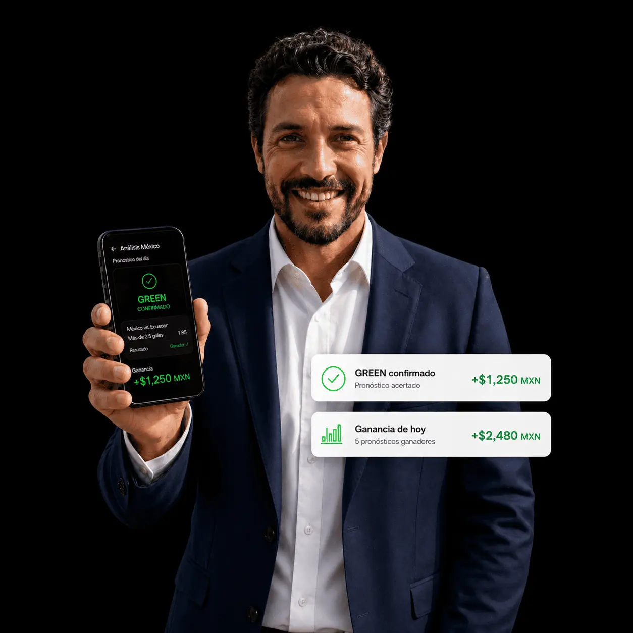 Especialista com resultados de palpites